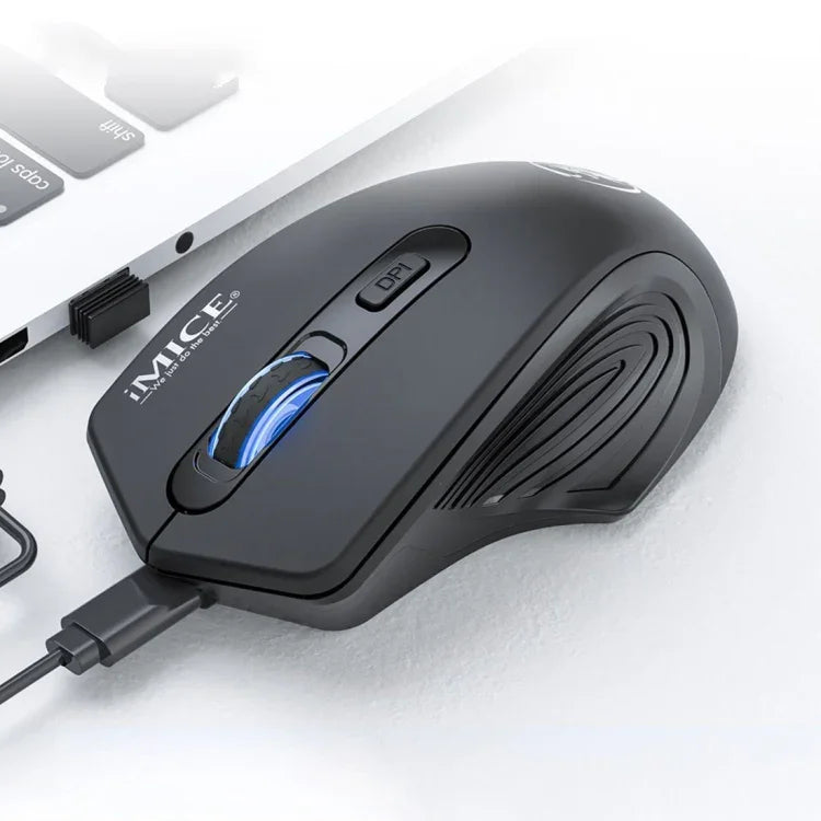 iMICE G-1800 充電式 4ボタン 1600 DPI 2.4GHz 静音ワイヤレスマウス コンピュータPCノートパソコン用