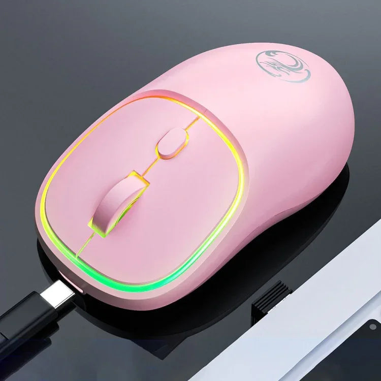 iMICE W-618 充電式 4ボタン 1600 DPI 2.4GHz 静音ワイヤレスマウス コンピュータPCノートパソコン用、W-618 2.4GHz