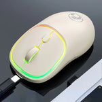 iMICE W-618 充電式 4ボタン 1600 DPI 2.4GHz 静音ワイヤレスマウス コンピュータPCノートパソコン用、W-618 2.4GHz