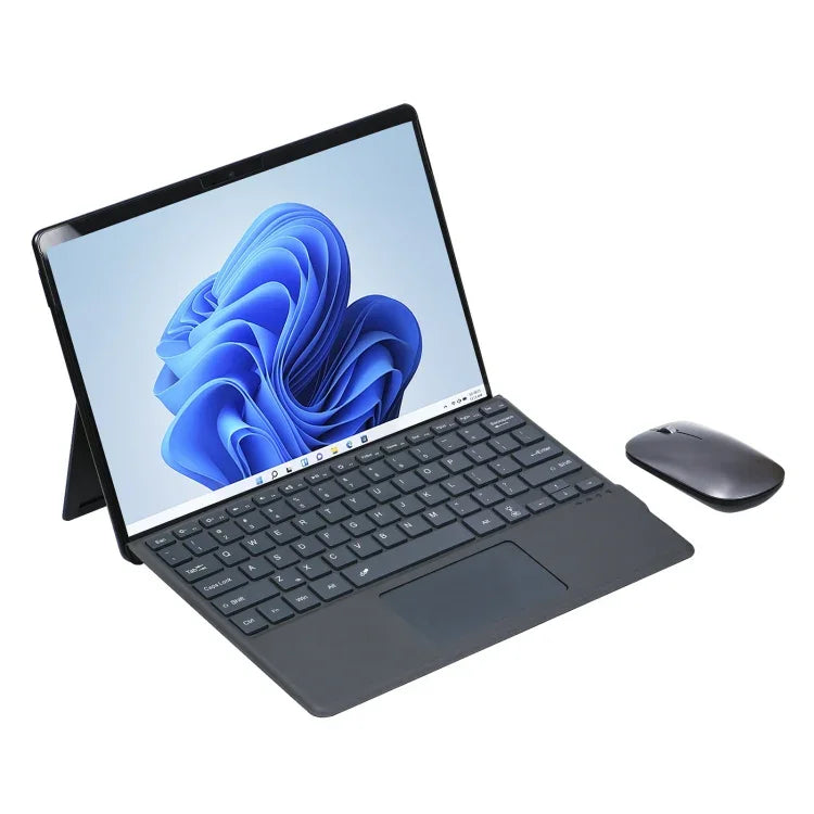 Microsoft Surface Pro 8 タブレット用 カラフルバックライトBluetoothキーボード レザーケース ペンスロット付き、Microsoft Surface Pro 8 用