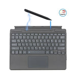 Microsoft Surface Pro 8 / Pro X タブレット用 Bluetooth キーボード レザーケース ペンスロット付き、Microsoft Surface Pro 8 / Pro X 用