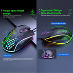 iMICE T97 ゲーミングマウス RGB LEDライト USB 7ボタン 7200 DPI 有線ゲーミングマウス