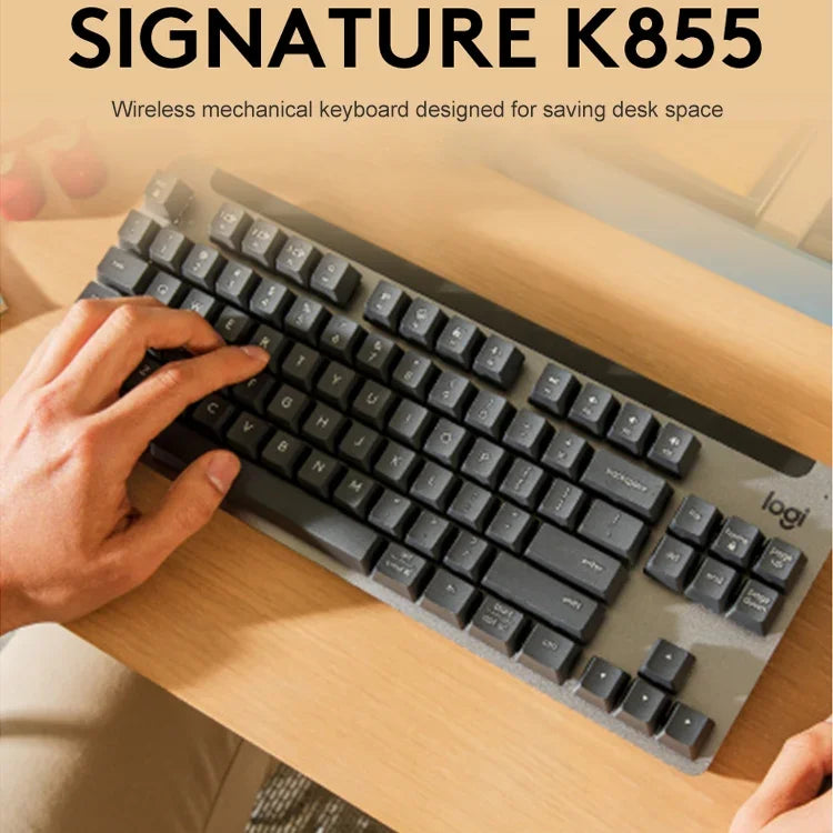 Logitech K855 ワイヤレス Bluetooth デュアルモード 静音メカニカルキーボード