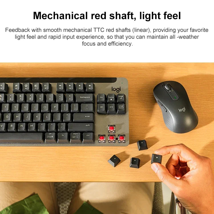 Logitech K855 ワイヤレス Bluetooth デュアルモード 静音メカニカルキーボード