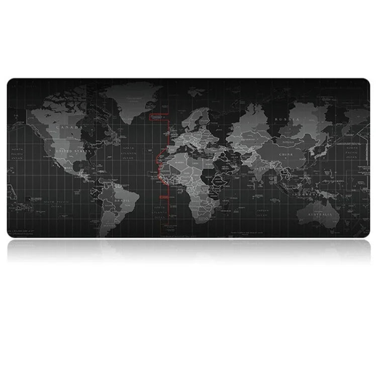 拡張大型滑り止めワールドマップ柄 ソフトラバー滑らかクロス表面 ゲーム用マウスパッド キーボードマット、サイズ: 60 x 30cm