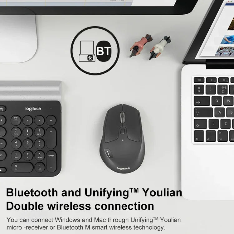 Logitech M720 1000DPI 2.4GHz ワイヤレス Bluetooth マルチモードマウス
