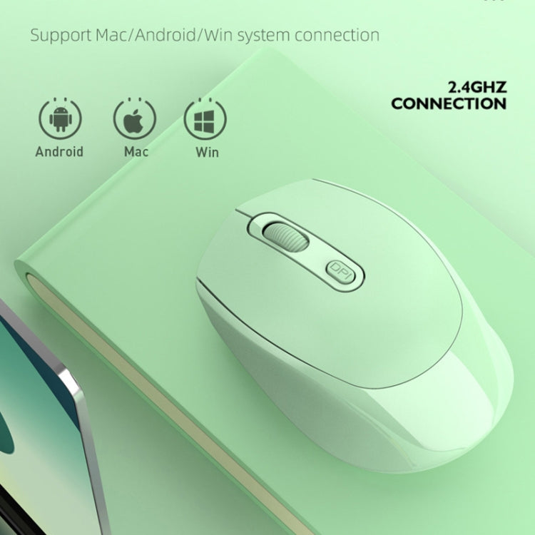 HXSJ M107 4ボタン 1600 DPI デュアルモード 2.4GHz + Bluetooth 5.1 ワイヤレス充電式マウス、バッテリー版