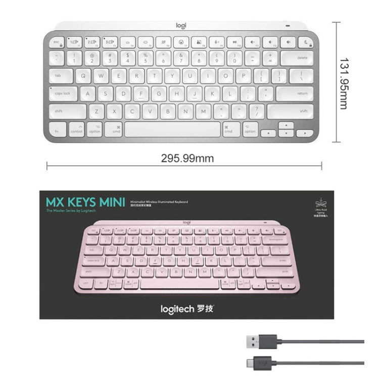 Logitech MX Keys Mini ワイヤレス Bluetooth 超薄型スマートバックライトキーボード