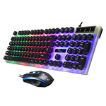 ZGB G21 発光有線キーボード＋マウスセット、G21（ブラック）
