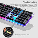 ZGB G21 発光有線キーボード＋マウスセット、G21（ブラック）