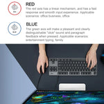 Logitech K835 ミニメカニカル有線キーボード、グリーン軸、グリーン軸