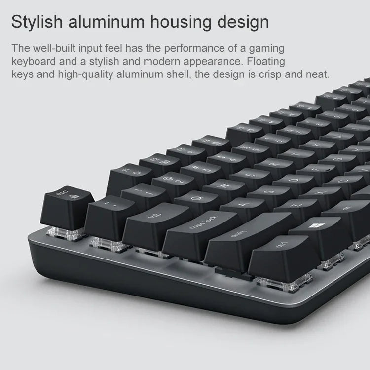 Logitech K835 ミニメカニカル有線キーボード、グリーン軸、グリーン軸