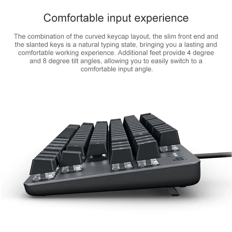 Logitech K835 ミニメカニカル有線キーボード、グリーン軸、グリーン軸