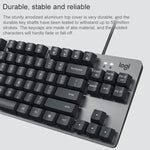 Logitech K835 ミニメカニカル有線キーボード、グリーン軸、グリーン軸