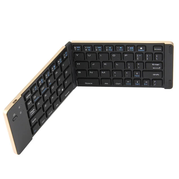 F66 折りたたみBluetoothワイヤレス 66キーキーボード、Android / Windows / iOS対応、F66 2折りたたみ 66キー ブラック、F66 2折りたたみ 66キー ローズゴールド、F66 2折りたたみ 66キー シルバー、F66 2折りたたみ 66キー ゴールド