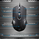 Chasing Leopard 129 USBユニバーサル有線光学ゲーミングマウス カウンターウェイト付き、長さ：1.3m、129