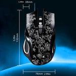 ZGB 169 USB 2400DPI 4段階調整可能 LEDバックライト有線光学eスポーツゲーミングマウス カウンターウェイト付き、長さ：1.45m、169ブラック、169ホワイト