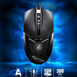 Chasing Leopard 179 USB 1600DPI 3段階調整可能有線光学ゲーミングマウス、長さ：1.3m、179