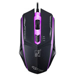 Chasing Leopard 199 USB 1600DPI 3段階調整可能 LEDバックライト有線光学ゲーミングマウス、長さ：1.3m、199ブラック、199