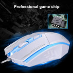 Chasing Leopard 199 USB 1600DPI 3段階調整可能 LEDバックライト有線光学ゲーミングマウス、長さ：1.3m、199ブラック、199