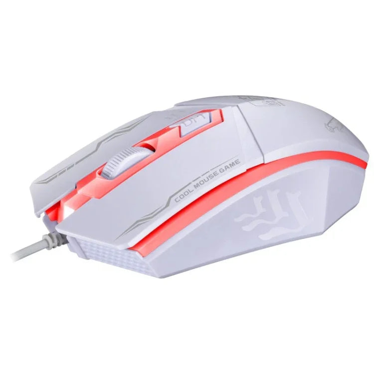 Chasing Leopard 199 USB 1600DPI 3段階調整可能 LEDバックライト有線光学ゲーミングマウス、長さ：1.3m、199ブラック、199