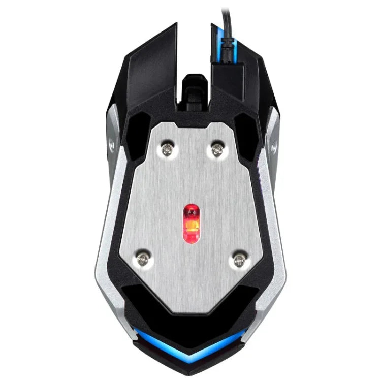 Chasing Leopard K1 USB 1600DPI 3段階調整可能 LEDバックライト静音有線光学ゲーミングマウス、長さ：1.3m