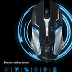 Chasing Leopard K1 USB 1600DPI 3段階調整可能 LEDバックライト静音有線光学ゲーミングマウス、長さ：1.3m