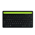 B908 超薄型 78キー Bluetooth ワイヤレスキーボード 凹型スマホホルダー付き
