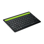 B908 超薄型 78キー Bluetooth ワイヤレスキーボード 凹型スマホホルダー付き