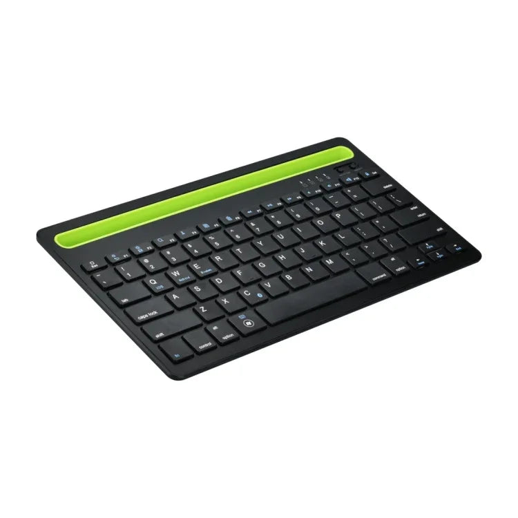 B908 超薄型 78キー Bluetooth ワイヤレスキーボード 凹型スマホホルダー付き