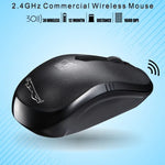 ZGB 101B 2.4GHz 1600 DPI プロフェッショナル商用ワイヤレス光学マウス 静音クリック ミニノイズレスマウス ノートパソコン PC用 ワイヤレス距離: 30m