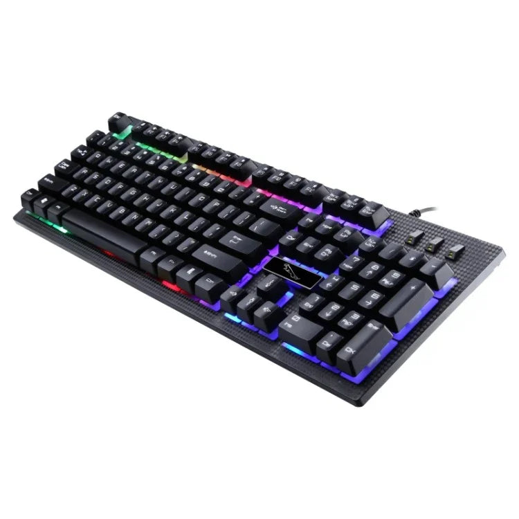 ZGB G20 104キー USB 有線 メカニカルフィール 発光コンピューターキーボード ゲーミングキーボード