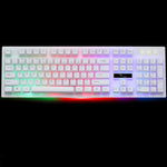 ZGB G20 104キー USB 有線 メカニカルフィール 発光コンピューターキーボード ゲーミングキーボード