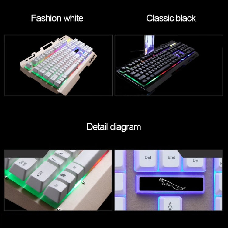 ZGB G700 104キー USB 有線 メカニカルフィール 発光メタルパネルサスペンションゲーミングキーボード スマホホルダー付き
