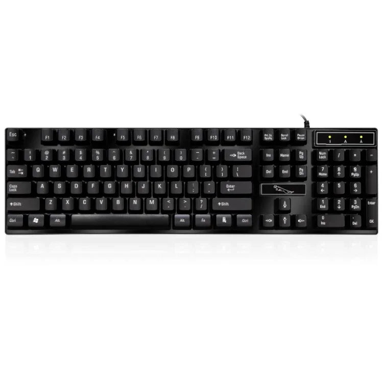 ZGB Q17 104キー USB 有線 サスペンションゲーミングオフィスキーボード ノートパソコン PC用