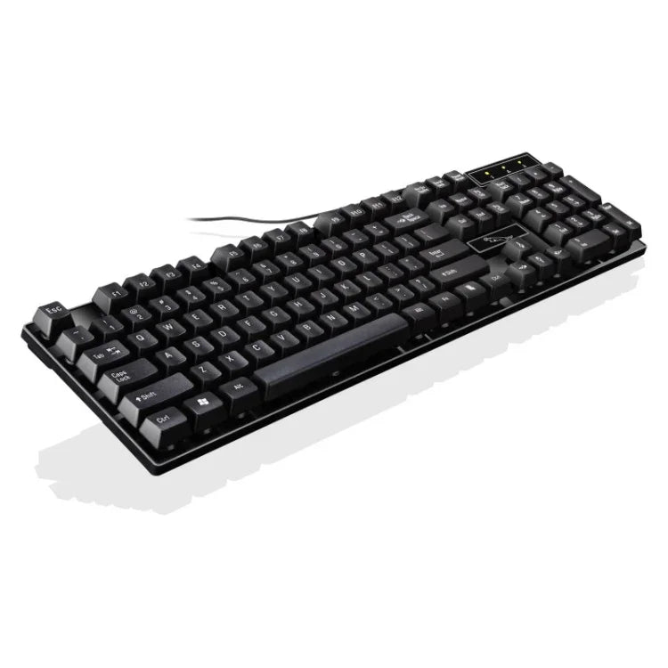 ZGB Q17 104キー USB 有線 サスペンションゲーミングオフィスキーボード ノートパソコン PC用