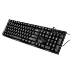 ZGB Q17 104キー USB 有線 サスペンションゲーミングオフィスキーボード ノートパソコン PC用