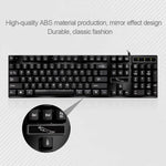 ZGB Q17 104キー USB 有線 サスペンションゲーミングオフィスキーボード ノートパソコン PC用