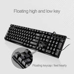 ZGB Q17 104キー USB 有線 サスペンションゲーミングオフィスキーボード ノートパソコン PC用