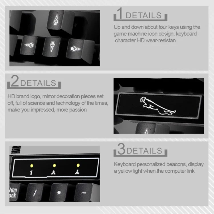 ZGB Q17 104キー USB 有線 サスペンションゲーミングオフィスキーボード ノートパソコン PC用