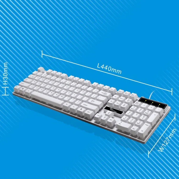 ZGB Q17 104キー USB 有線 サスペンションゲーミングオフィスキーボード ノートパソコン PC用
