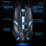ZGB G20 1600 DPI プロフェッショナル有線 発光メカニカルフィールサスペンションキーボード + 光学マウスキット ノートパソコン PC用