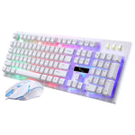 ZGB G20 1600 DPI プロフェッショナル有線 発光メカニカルフィールサスペンションキーボード + 光学マウスキット ノートパソコン PC用