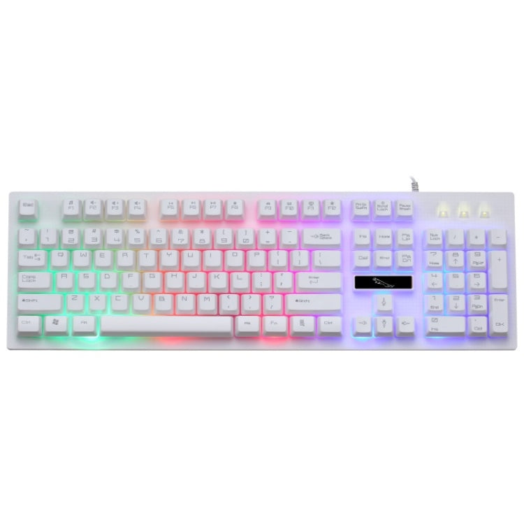 ZGB G20 1600 DPI プロフェッショナル有線 発光メカニカルフィールサスペンションキーボード + 光学マウスキット ノートパソコン PC用