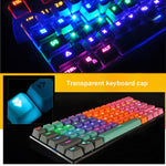 ABS 半透明キーキャップ OEM 高性能メカニカルキーボード ユニバーサルゲームキーボード 青 紫 赤 白 黄 黒 オレンジ ピンク グレー