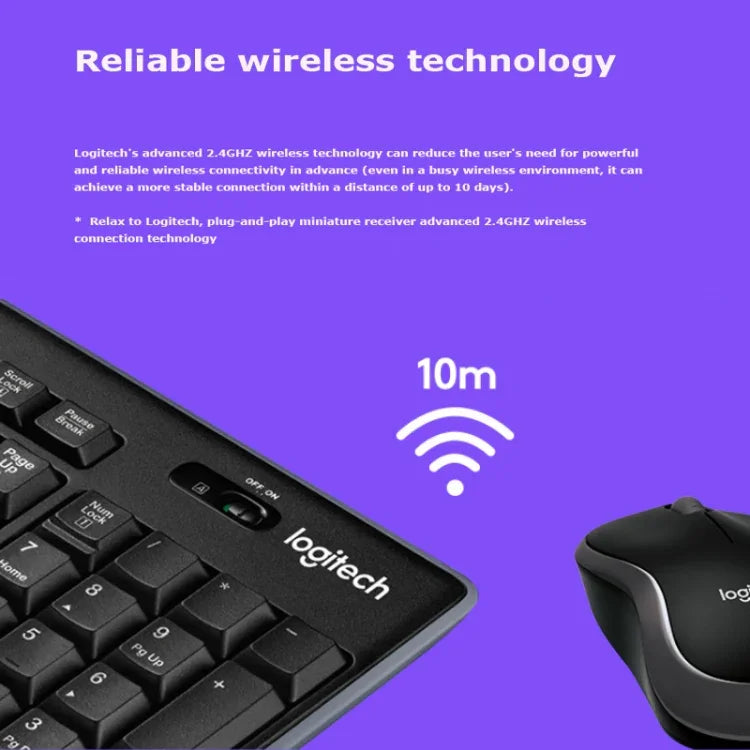 Logitech MK270 2.4GHz ワイヤレスキーボード + マウスセット