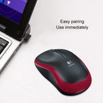 Logitech M185 2.4GHz 3キー 1000DPI ワイヤレス光学マウス ワイヤレス範囲: 10m