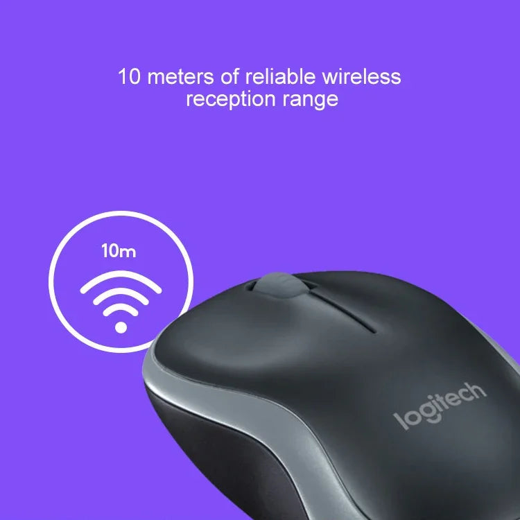 Logitech M186 ワイヤレスマウス オフィス省電力 USB ノートパソコン デスクトップコンピューター ユニバーサル