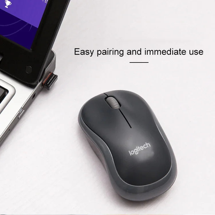 Logitech M186 ワイヤレスマウス オフィス省電力 USB ノートパソコン デスクトップコンピューター ユニバーサル