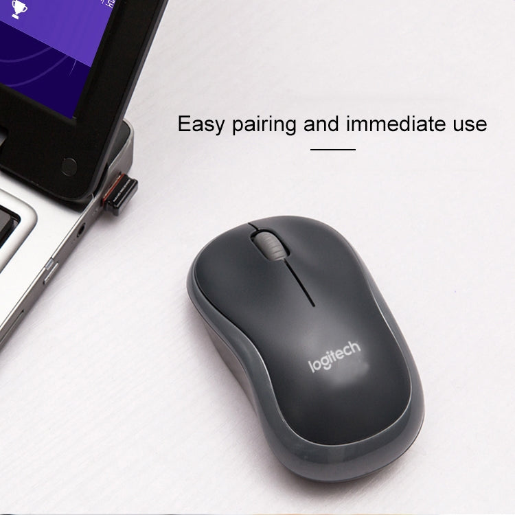 Logitech M186 ワイヤレスマウス オフィス省電力 USB ノートパソコン デスクトップコンピューター ユニバーサル